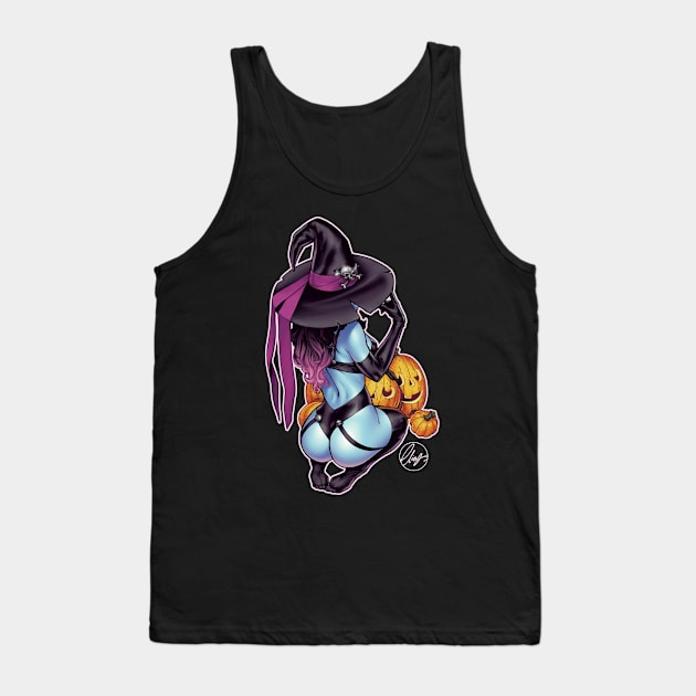 Blue Witch Tank Top by Eliaschatzoudis